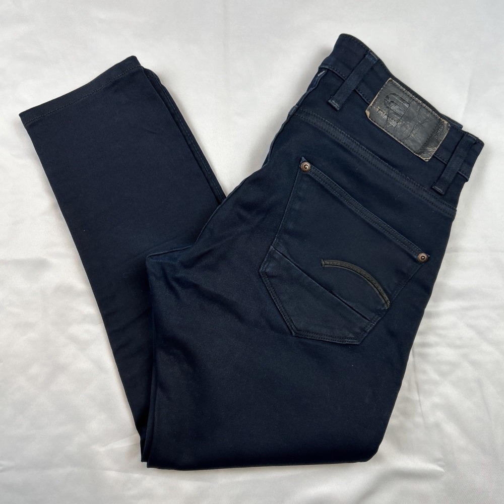 G-Star Slim Straight Jeans in Dark Navy Blue